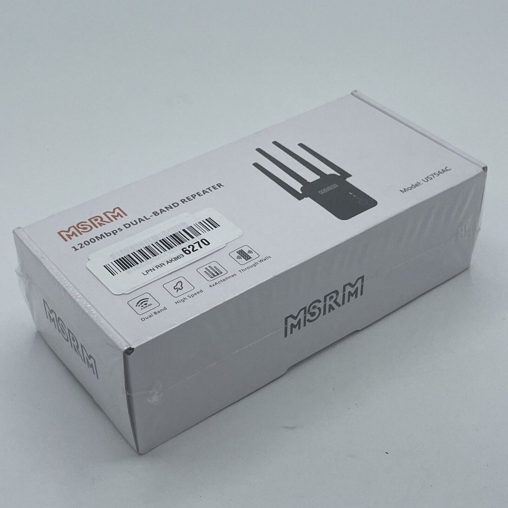 MSRM 1200Mbps Dual Band High Speed WiFi Repeater Amplifier Booster Extender